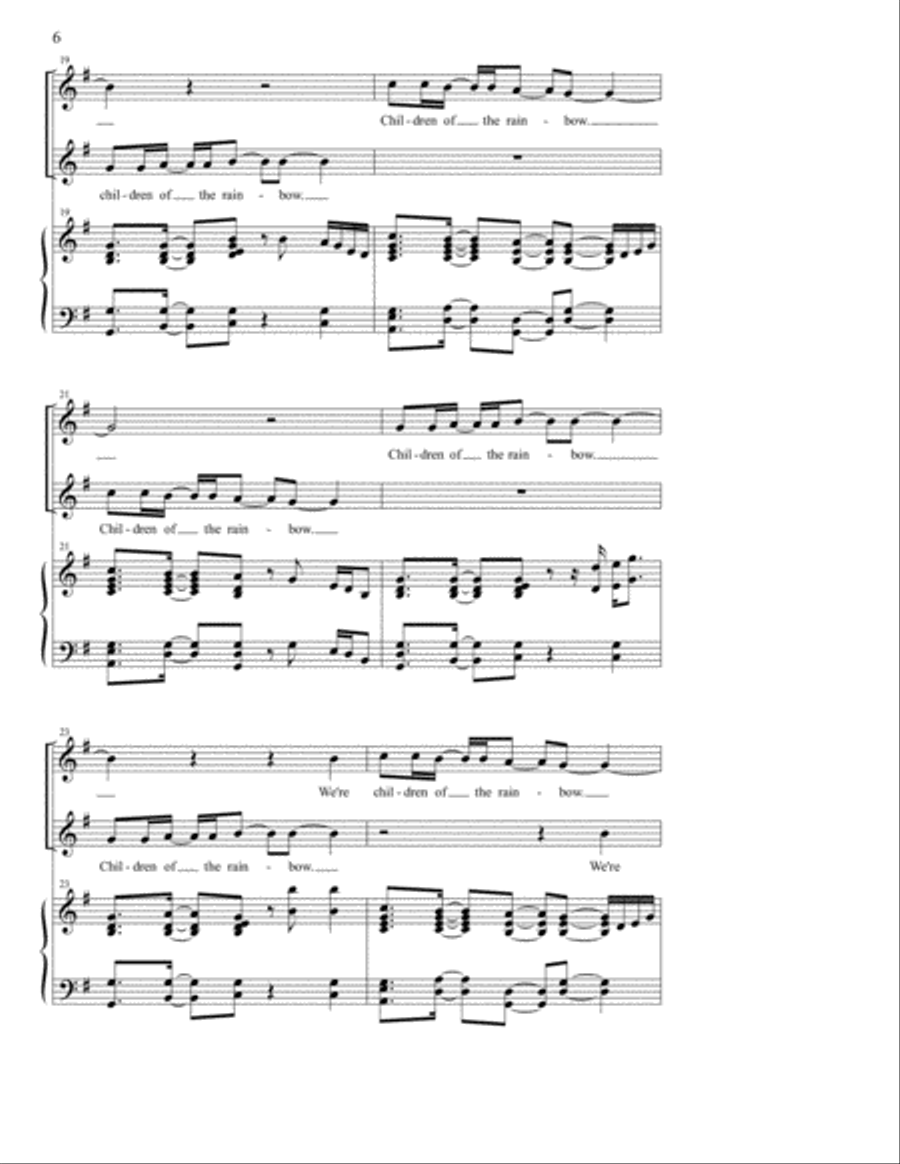 Children of the Rainbow SA scores gallery preview page 5