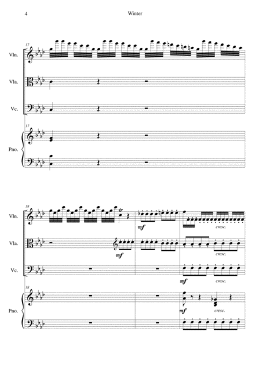 The Four Seasons - Winter 1st Movement Cello scores gallery preview page 4