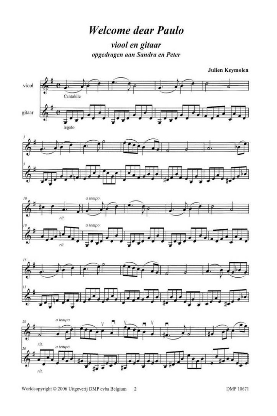 Welcome Dear Paulo Violin scores gallery preview page 2