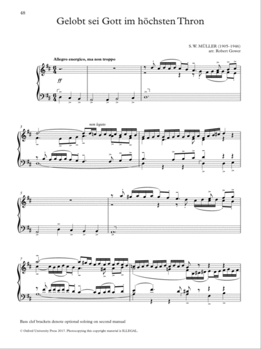 Oxford Book of Lent and Easter Organ Music for Manuals Organ Solo scores gallery preview page 48