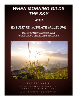 Book cover for When Morning Gilds The Sky with Exsultate, Jubilate (Alleluia)