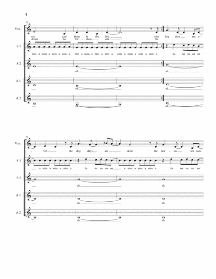 Dog Days Are Over SSAA scores gallery preview page 4