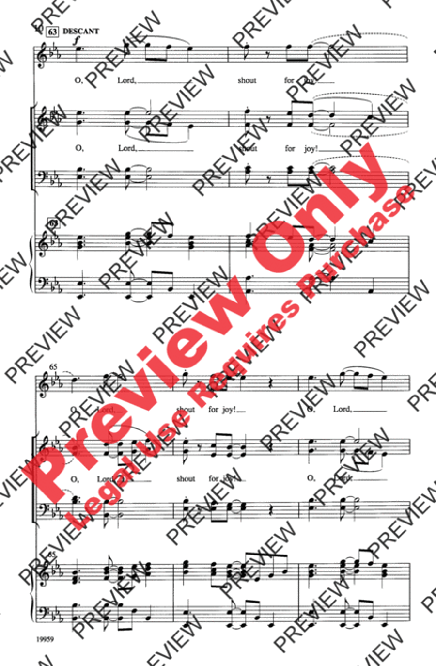 Shout for Joy! 4-Part scores gallery preview page 10