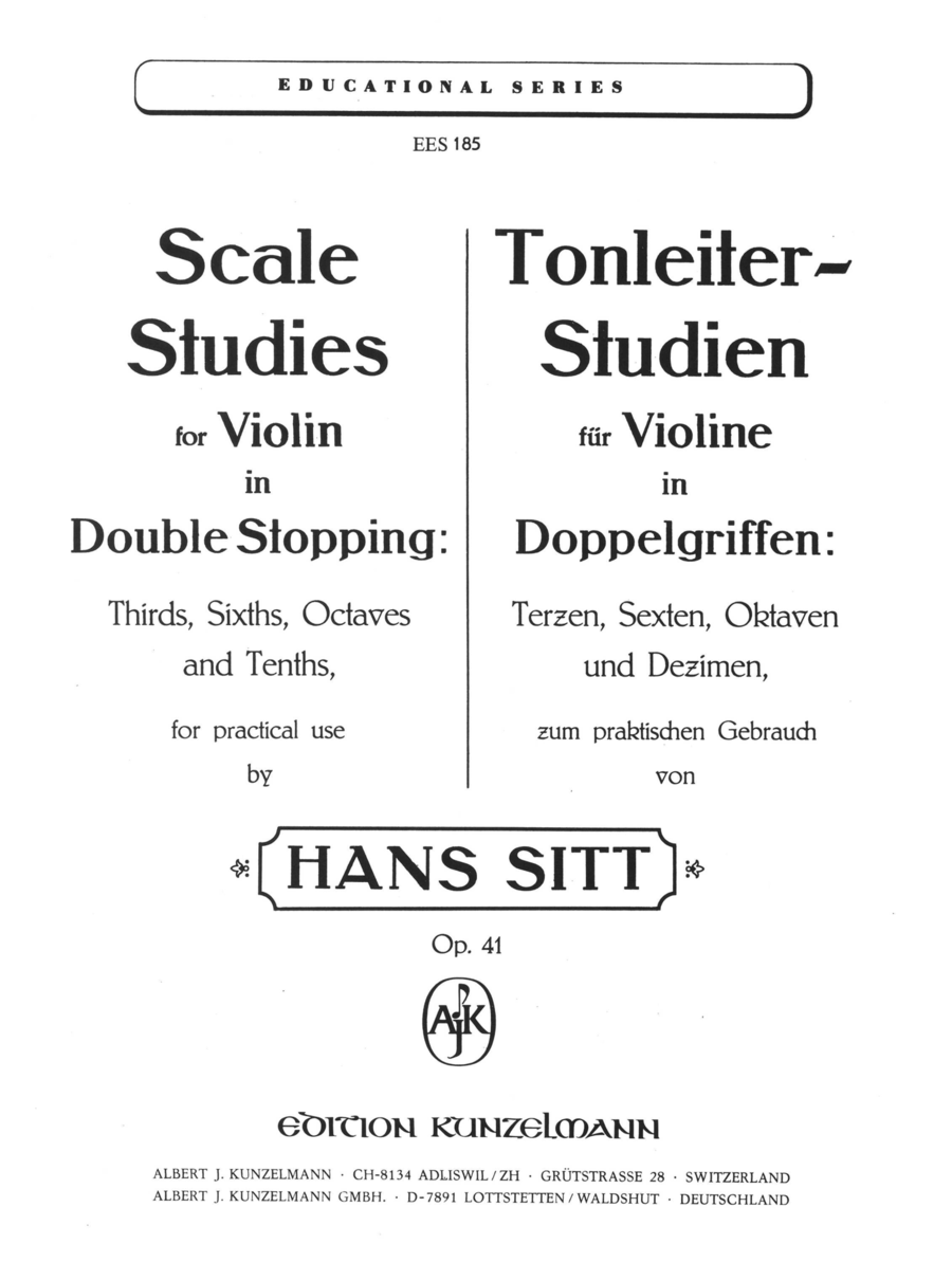 Scale Studies in Double Stopping Op. 41