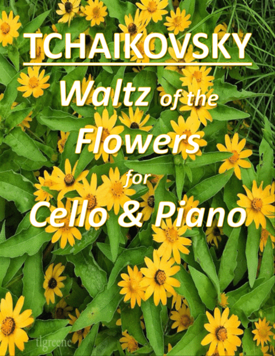 Tchaikovsky: Waltz of the Flowers from Nutcracker Suite for Cello & Piano Piano scores gallery preview page 1