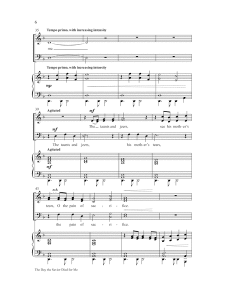 The Day the Savior Died for Me-SATB-Digital Download image number null