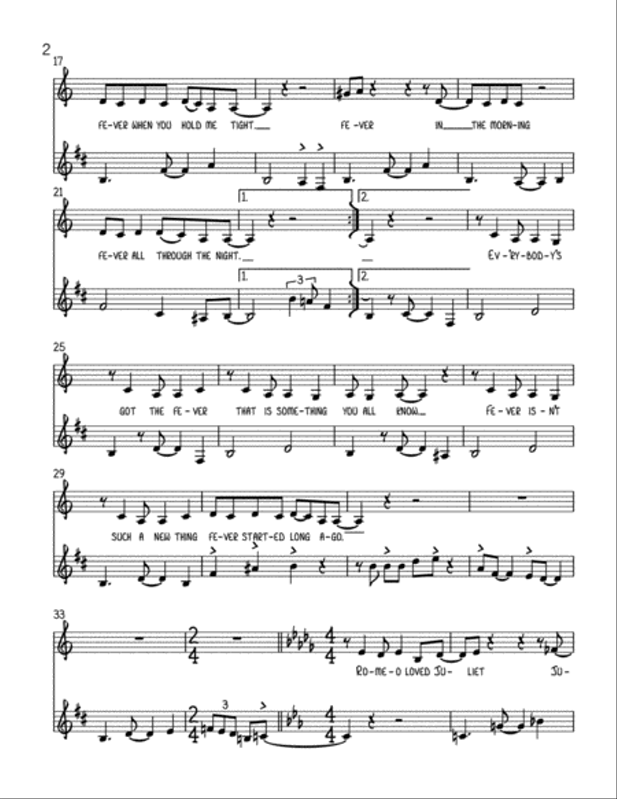 Fever Fever Voice scores gallery preview page 2