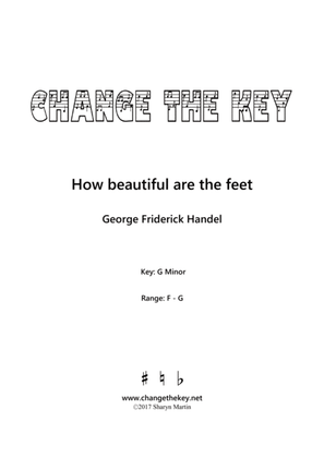 How beautiful are the feet - G Minor