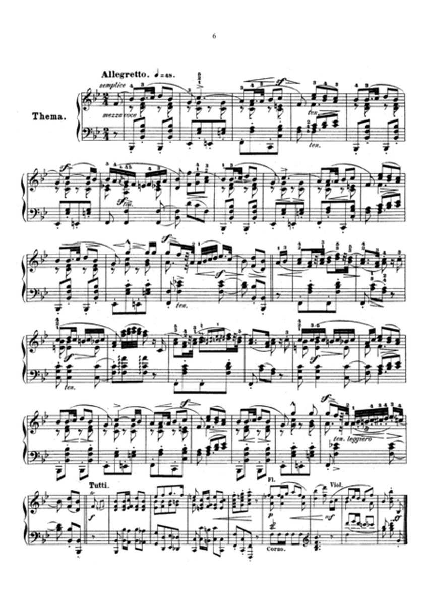 Chopin Variations on La ci darem la mano Op. 2 in B-flat Major