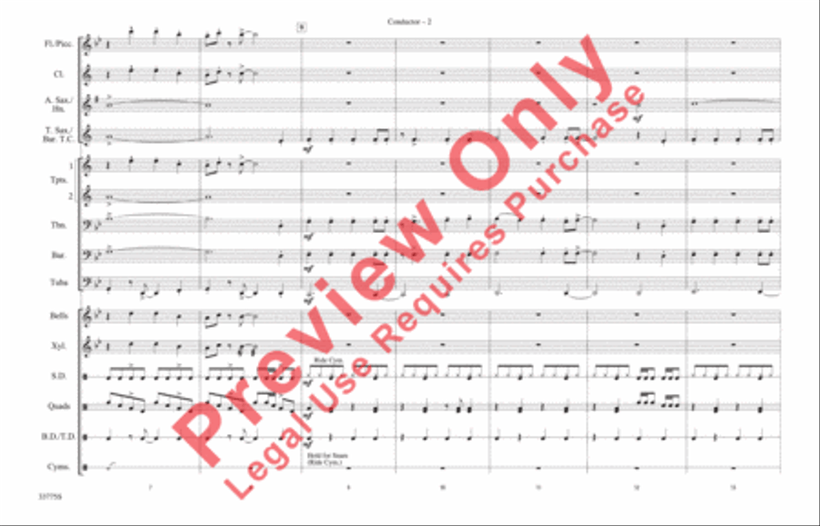 Livin' la Vida Loca Livin' la Vida Loca Marching Band scores gallery preview page 3
