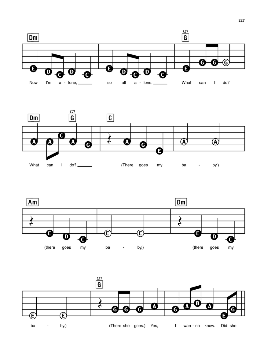 There Goes My Baby Electronic Keyboard scores gallery preview page 2
