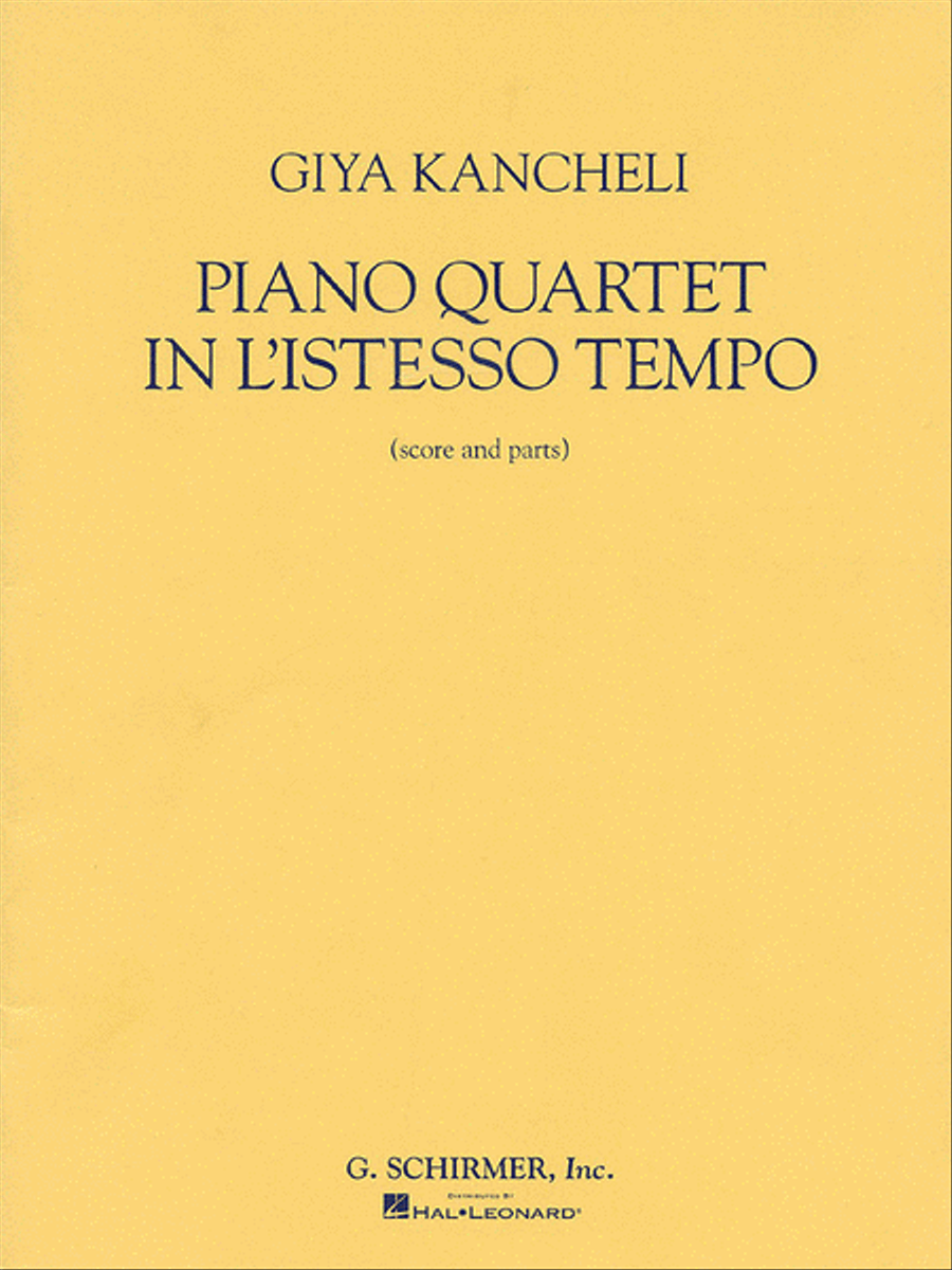 Piano Quartet in L'Istesso Tempo Piano Quartet scores gallery preview page 1