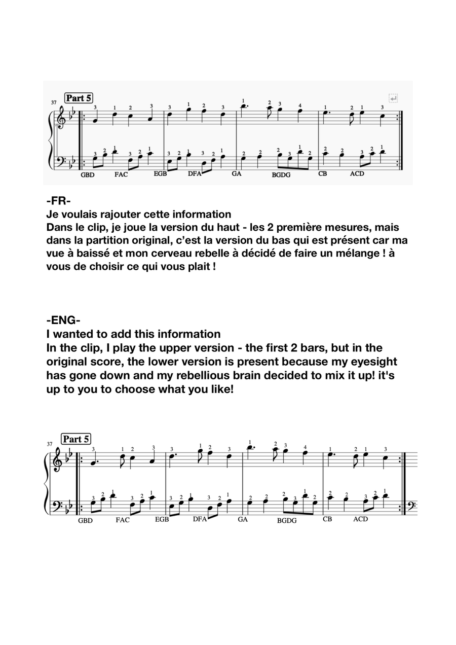 Pais Dinogad - Medieval Welsh Lullaby - beginner & 27 String Harp | McTelenn Harp Center Celtic Harp scores gallery preview page 5
