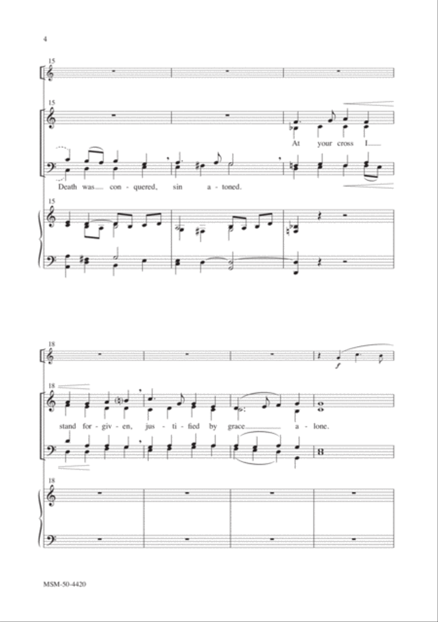 Jesus, Author of Salvation 4-Part scores gallery preview page 4