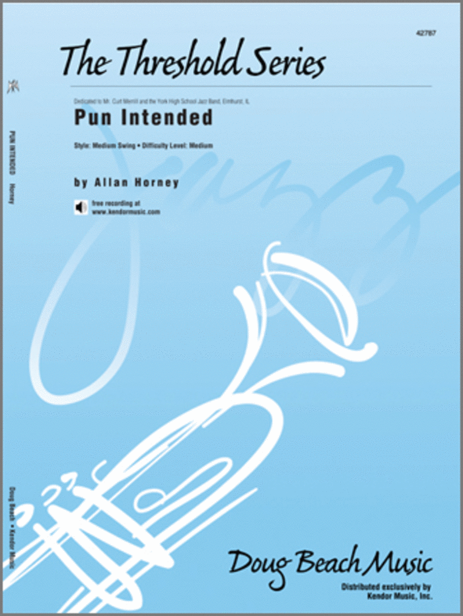 Pun Intended (Full Score) Jazz Ensemble scores gallery preview page 1