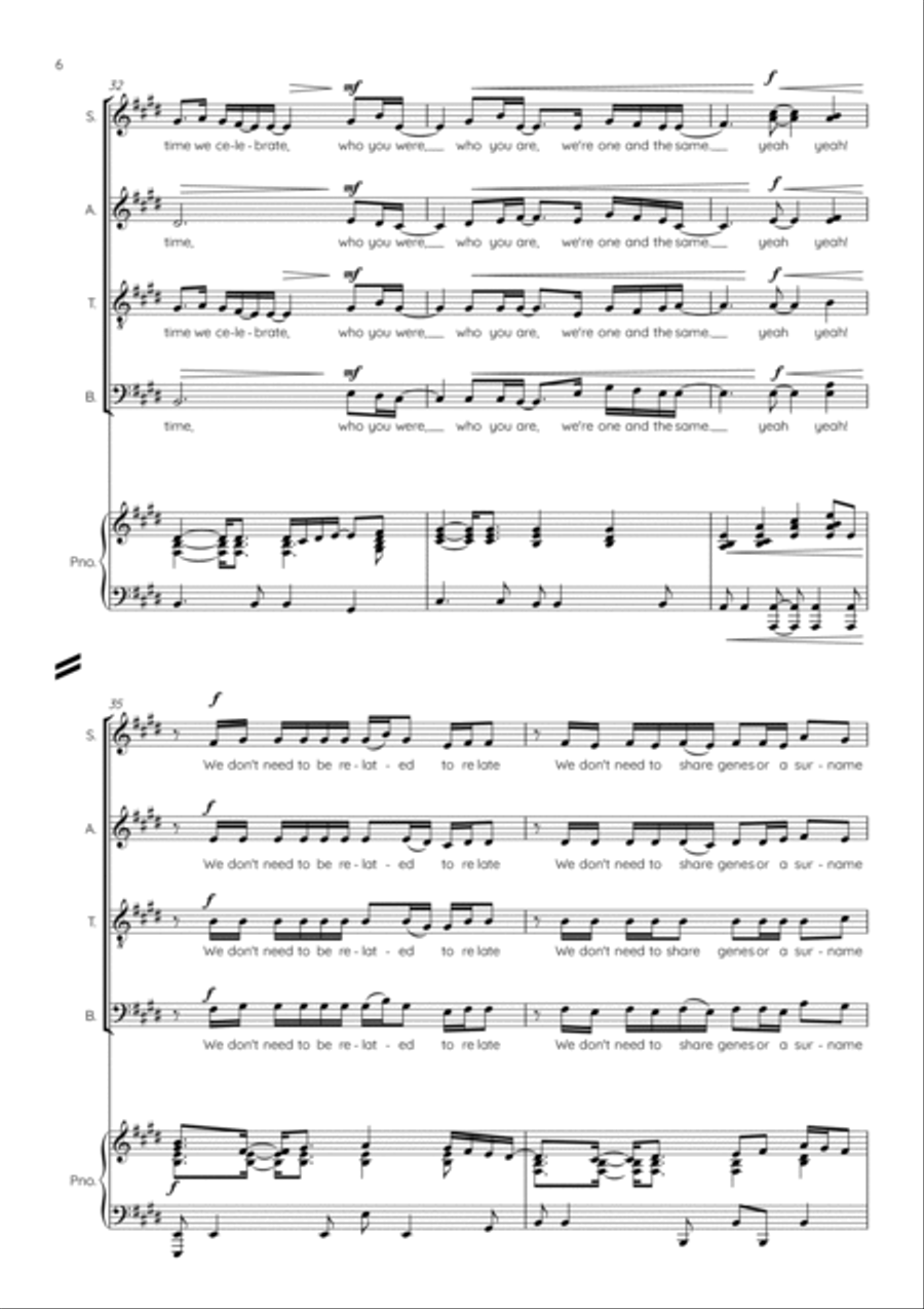 Chosen Family Chosen Family Choir scores gallery preview page 6