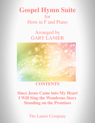 Book cover for GOSPEL HYMN SUITE (For Horn in F & Piano with Score & Horn in F Part)
