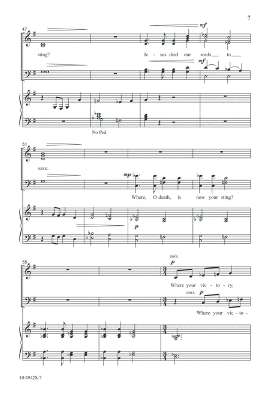 Christ the Lord Is Risen Today! 4-Part scores gallery preview page 7