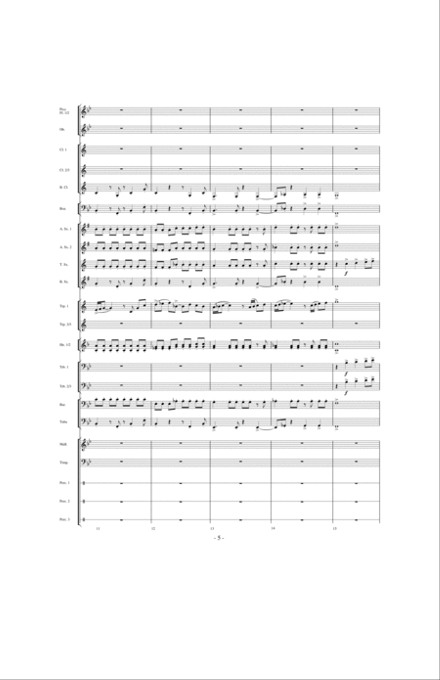 Beyond the Higher Skies Concert Band scores gallery preview page 4