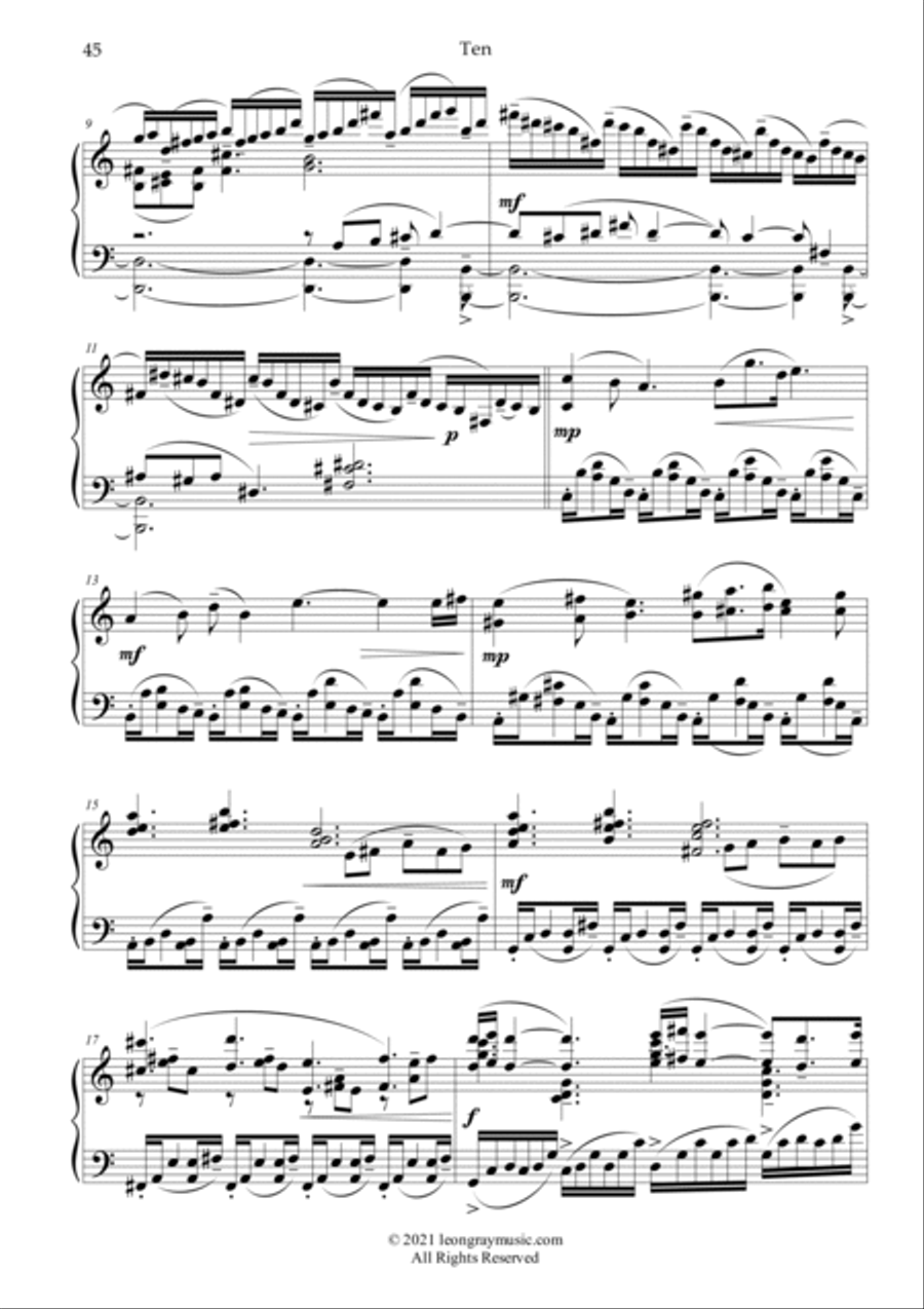 The Enchantress, On Russet Floors (No. 10), Leon Gray Piano Solo scores gallery preview page 3