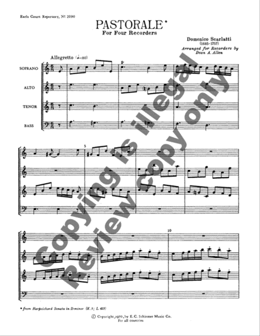 Pastorale Pastorale 4-Part scores gallery preview page 7