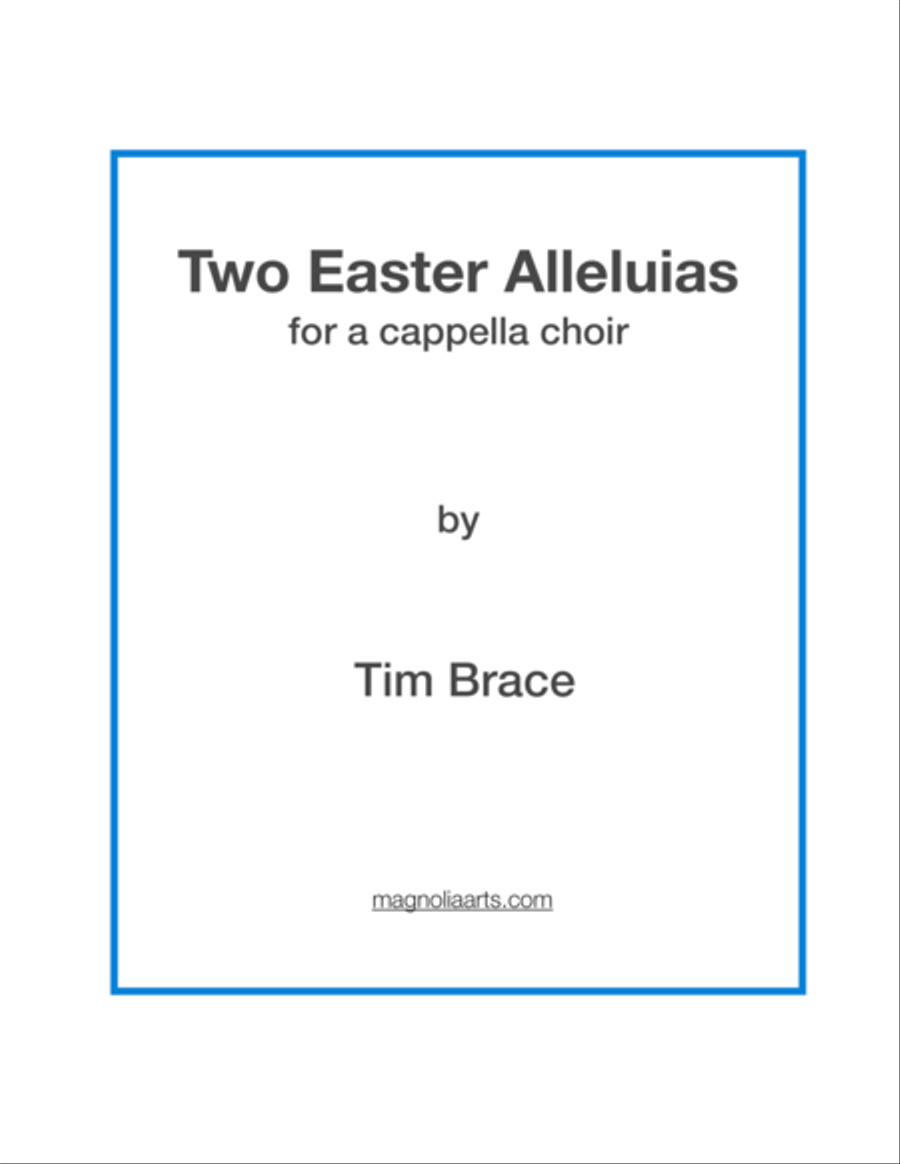 Two Easter Alleluias A Cappella scores gallery preview page 1