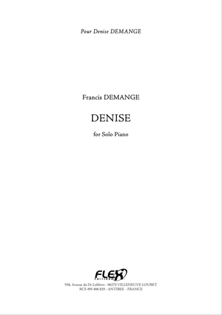 Denise Piano Solo scores gallery preview page 1