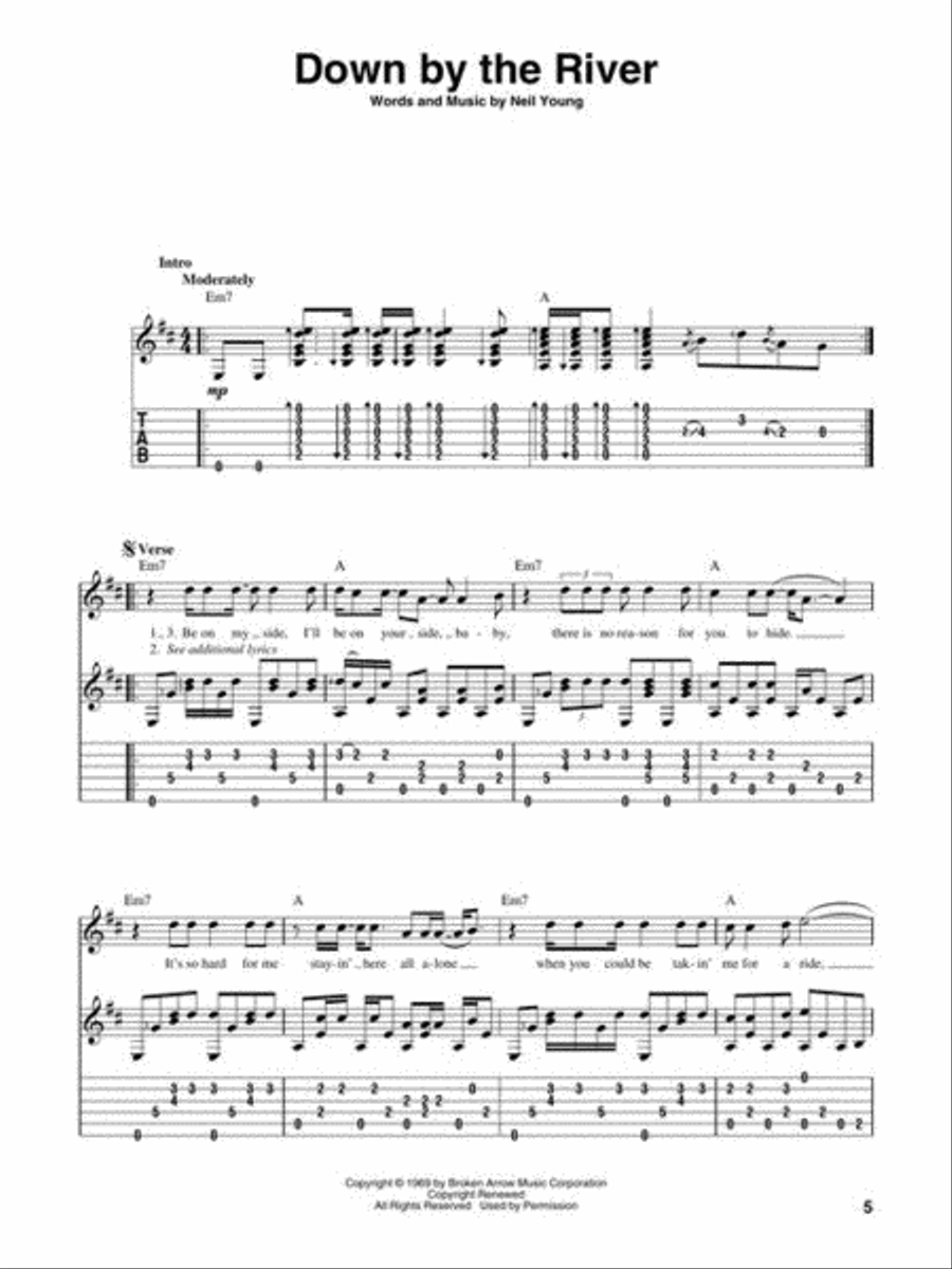Fingerpicking Neil Young – Greatest Hits Fingerpicking Guitar scores gallery preview page 6