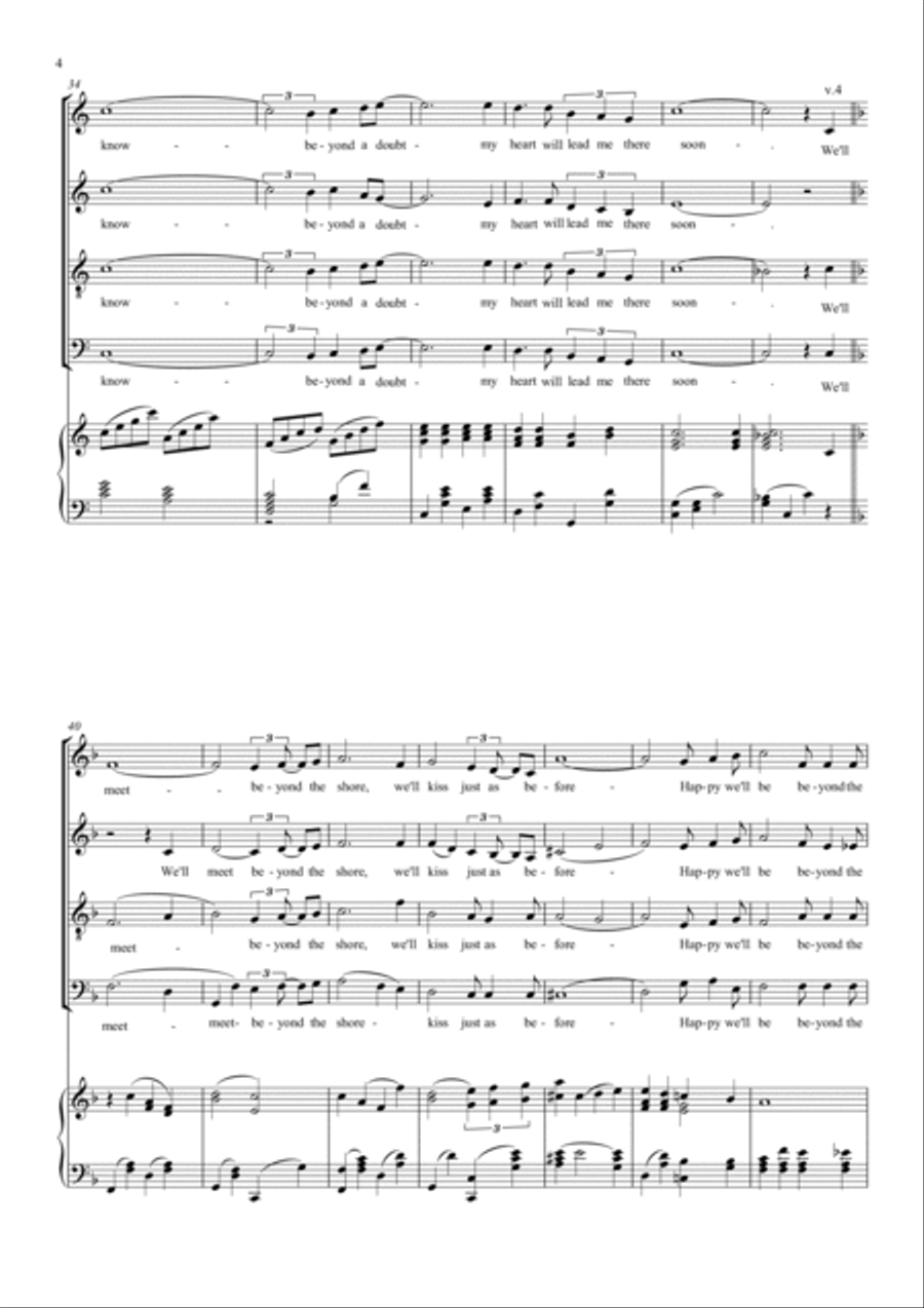 Beyond The Sea Beyond The Sea 4-Part scores gallery preview page 5
