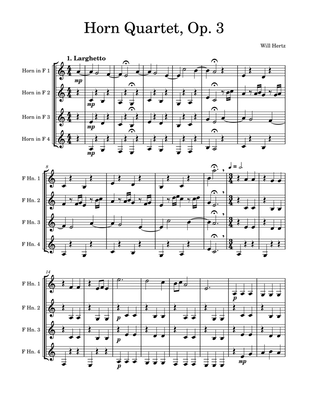 Horn Quartet no. 1: Larghetto