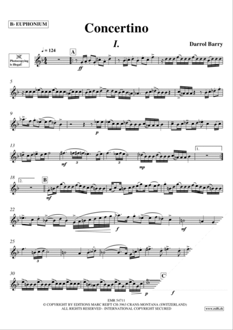 Concertino Euphonium scores gallery preview page 3