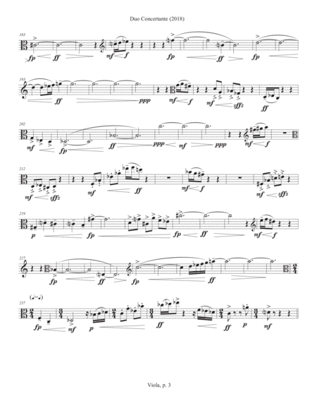 Duo Concertante (2018) viola part