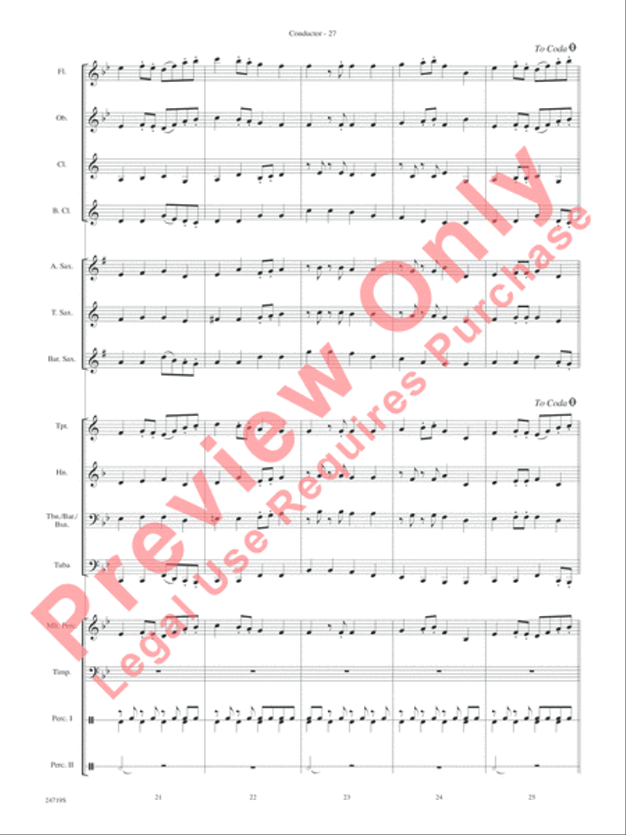 Harry Potter and the Goblet of Fire, Themes from Concert Band scores gallery preview page 29