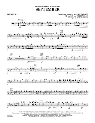 September (arr. Paul Murtha) - Trombone 2