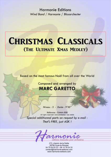 Christmas Classicals - The Ultimate Xmas Medley for Concert Band image number null