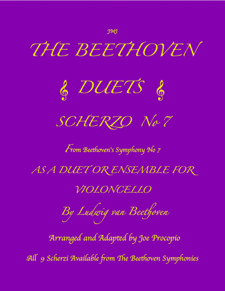 THE BEETHOVEN DUETS FOR CELLO SCHERZO NO 7 image number null
