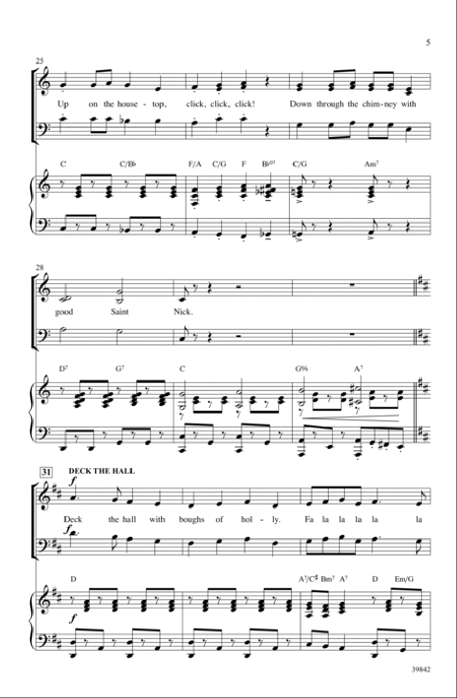 Jolly Jingle Christmas Medley Choir scores gallery preview page 4