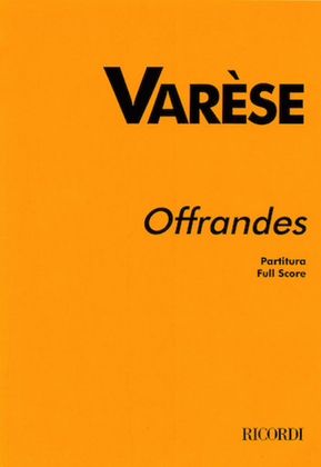 Book cover for Offrandes