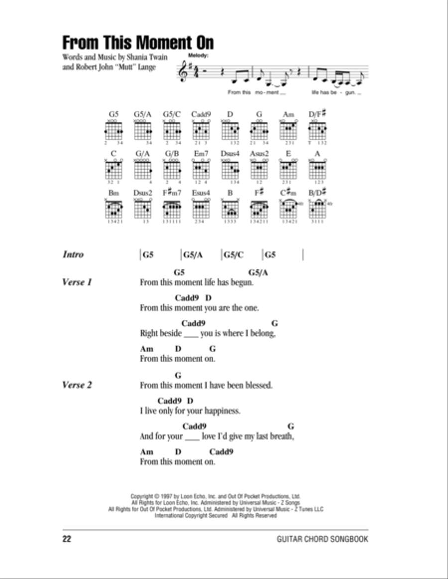 From This Moment On Acoustic Guitar scores gallery preview page 1