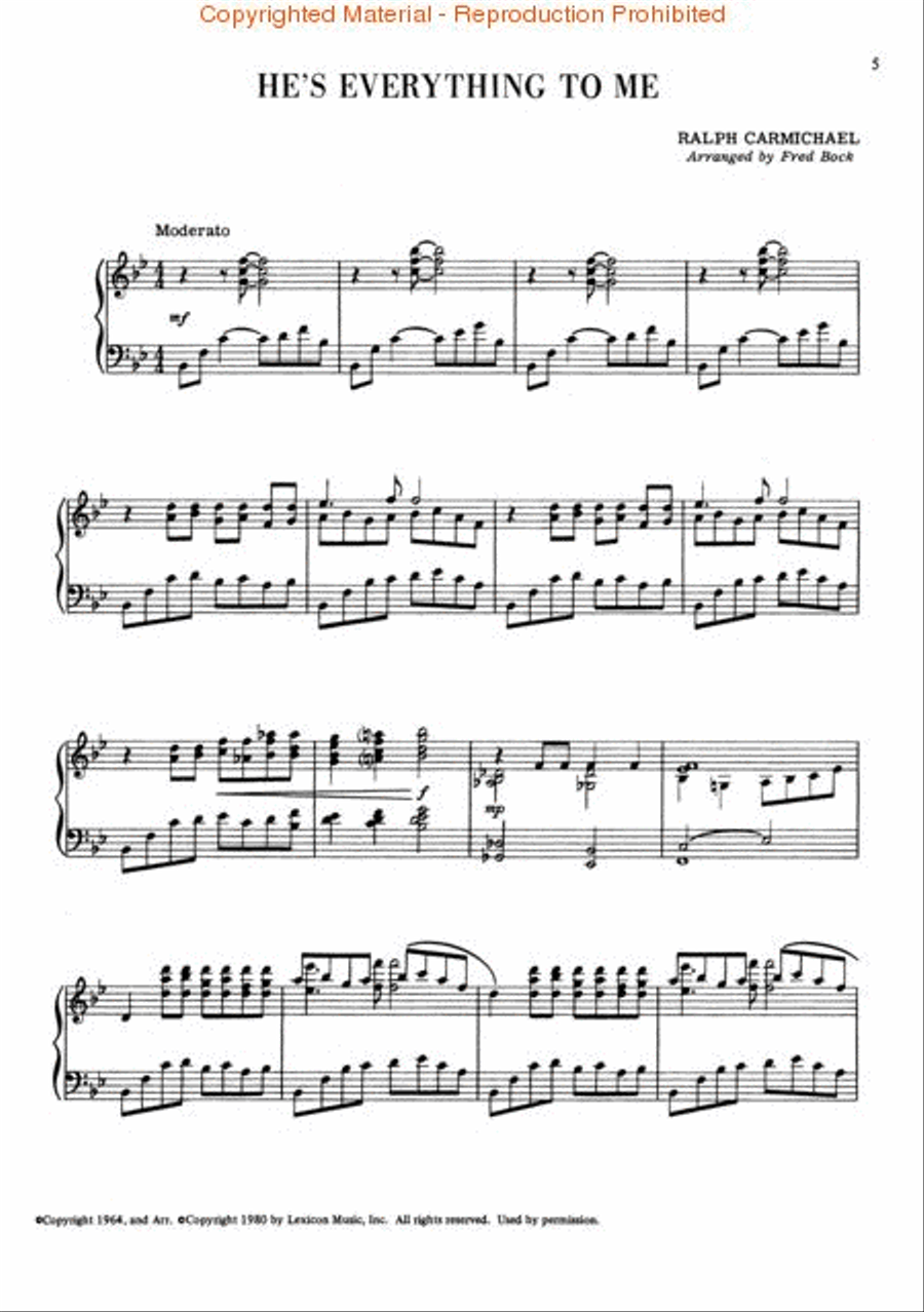 Bock's Best - Volume 1 Piano Solo scores gallery preview page 2