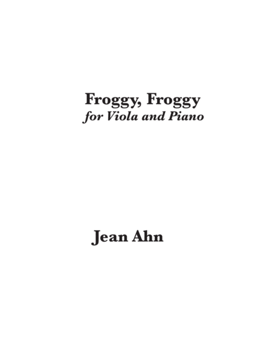Froggy, Froggy for viola and piano, viola part image number null