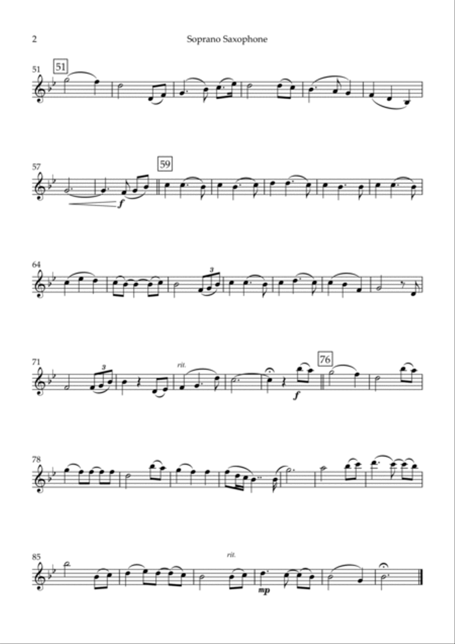 It Is You (i Have Loved) Saxophone Quartet scores gallery preview page 5