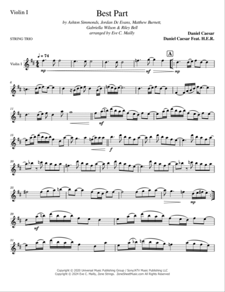 Best Part String Trio scores gallery preview page 5