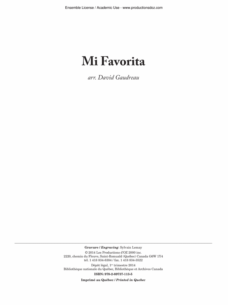 Mi Favorita - Mazurka Guitar Ensemble scores gallery preview page 1