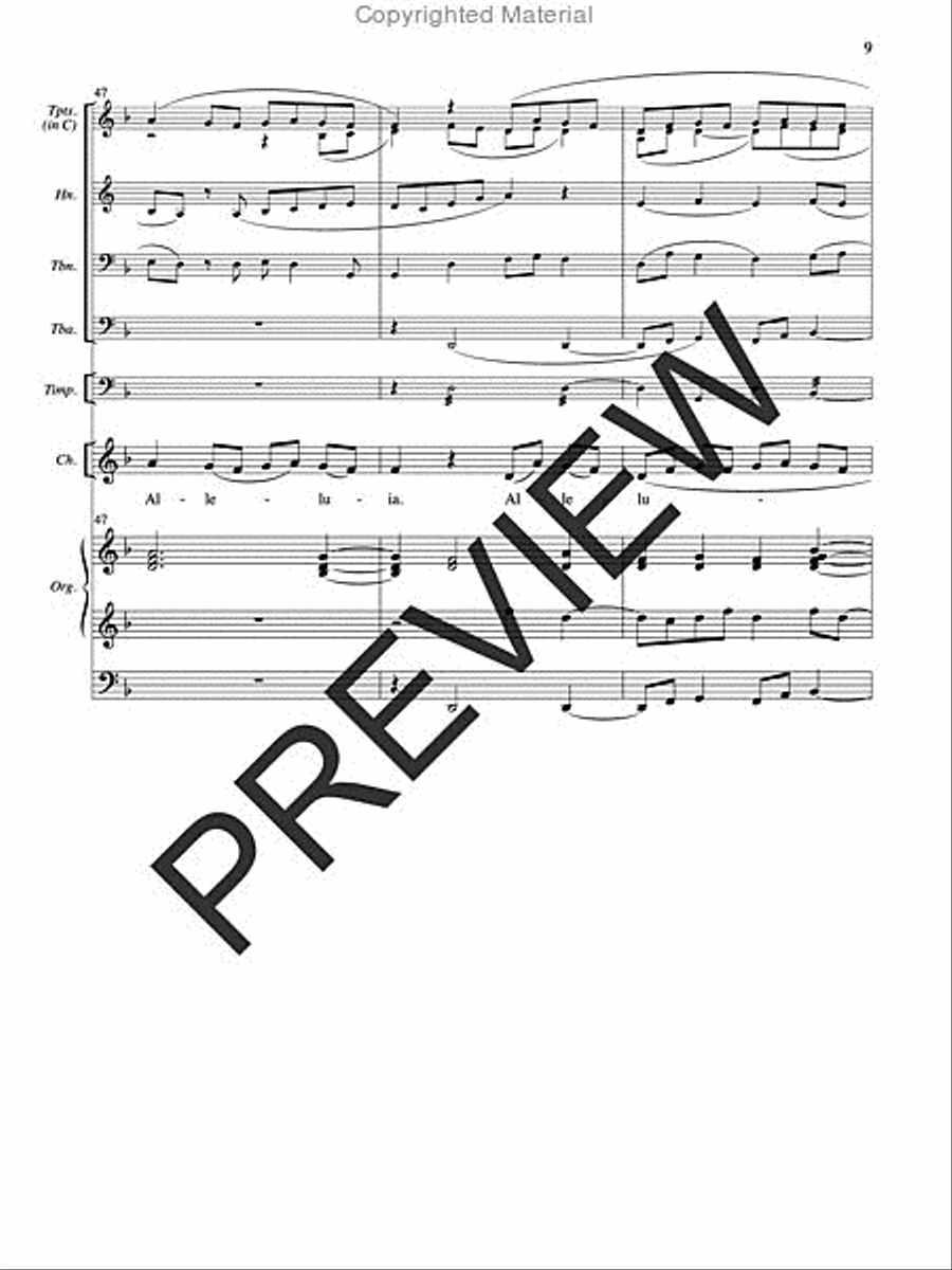 Meditation on Christ Our Passover Unison Choir scores gallery preview page 9