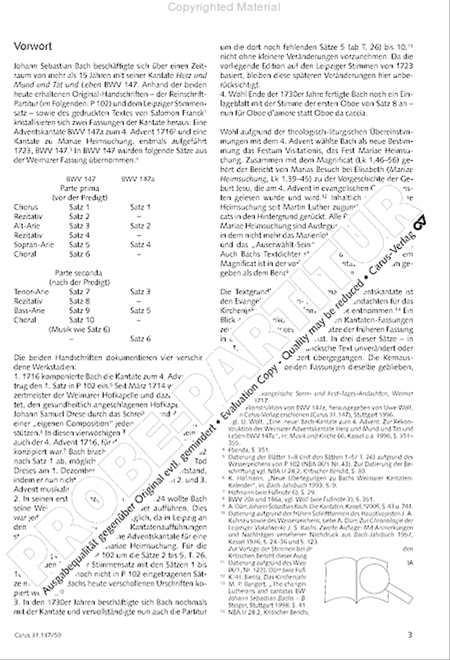 Heart and mouth and thought and action (Herz und Mund und Tat und Leben) (Herz und Mund und Tat und Leben) 4-Part scores gallery preview page 5