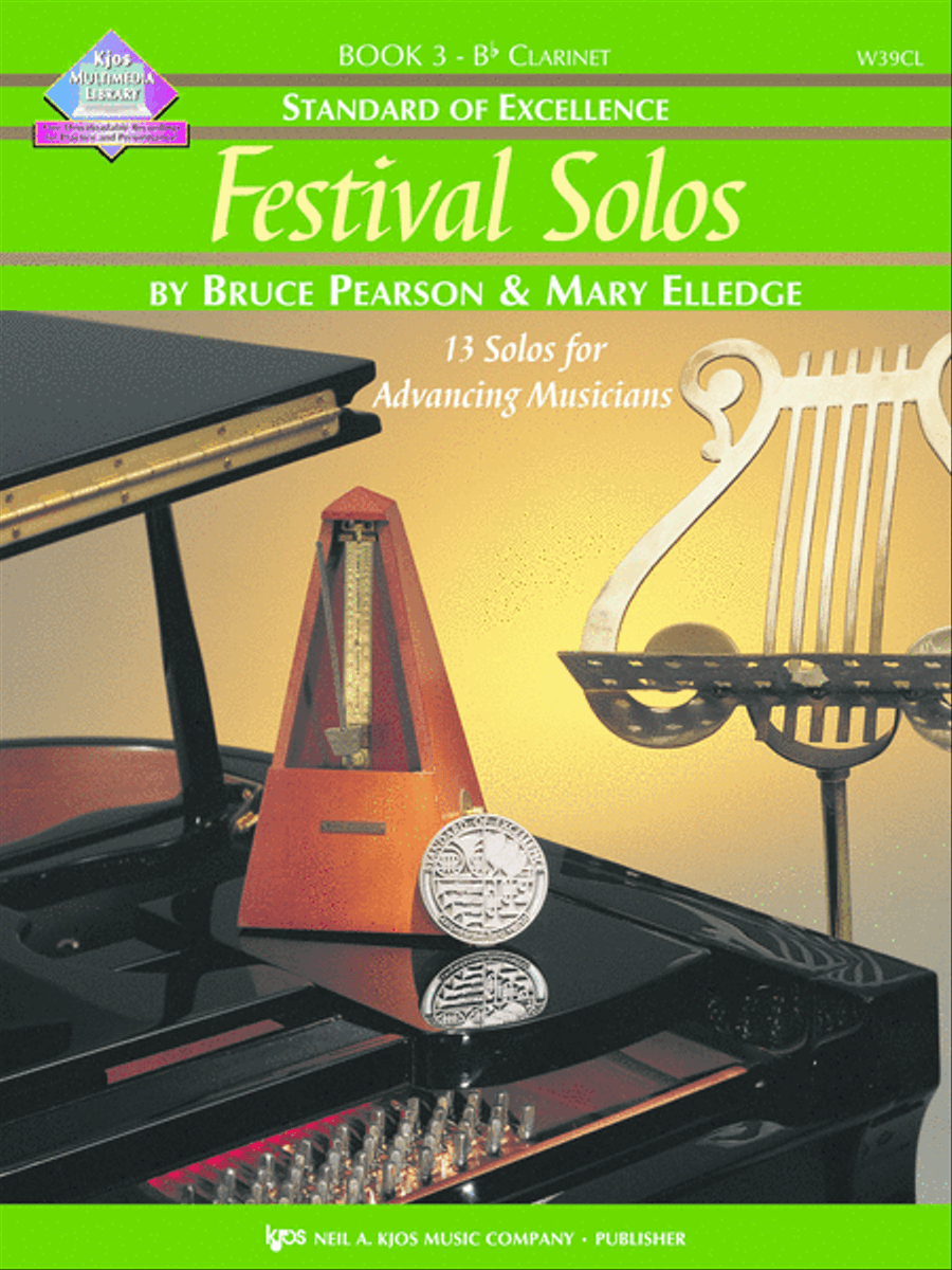 Standard of Excellence: Festival Solos, Book 3 - Bb Clarinet Concert Band Methods scores gallery preview page 1