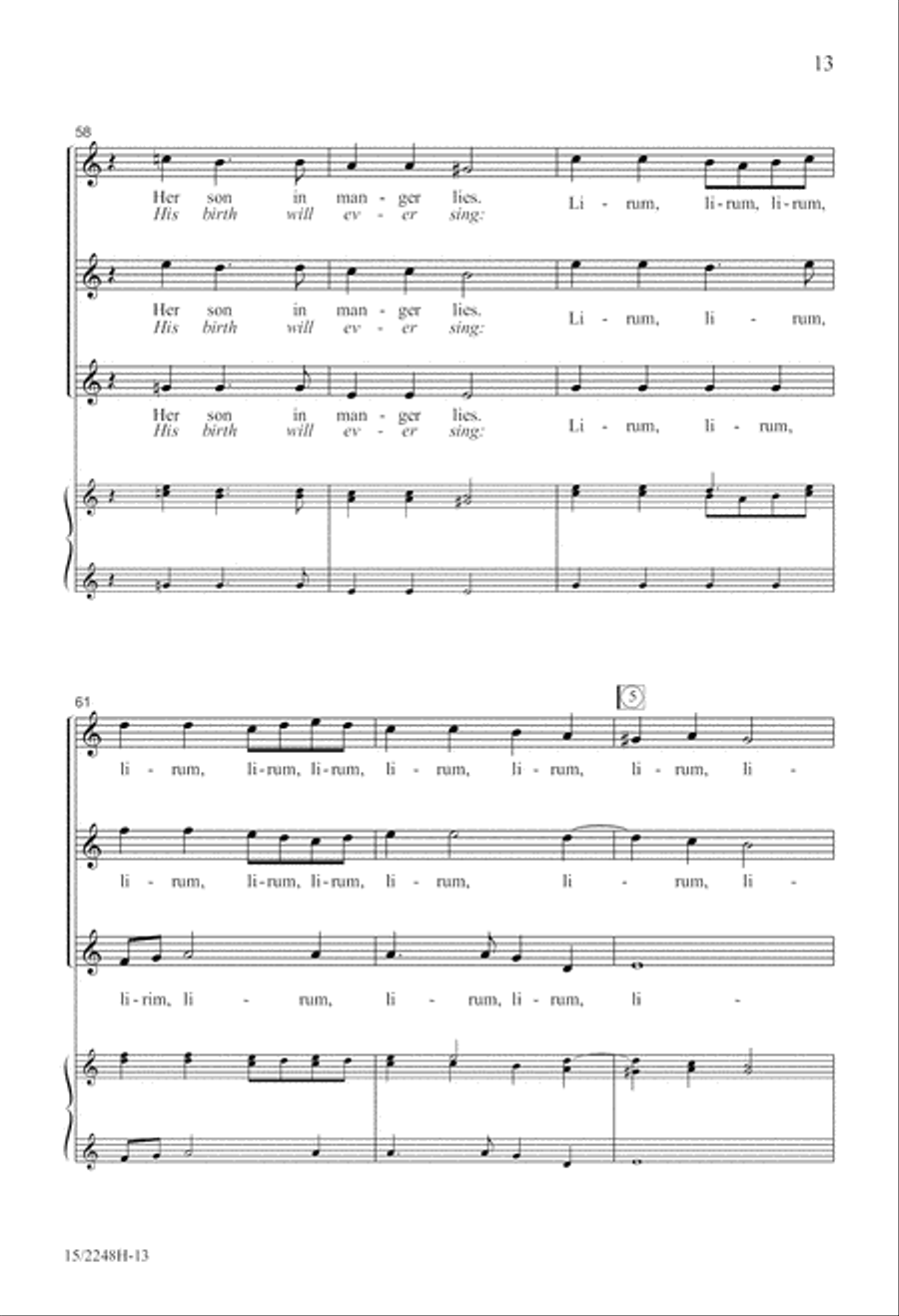 Lirum Lirum SSA scores gallery preview page 14