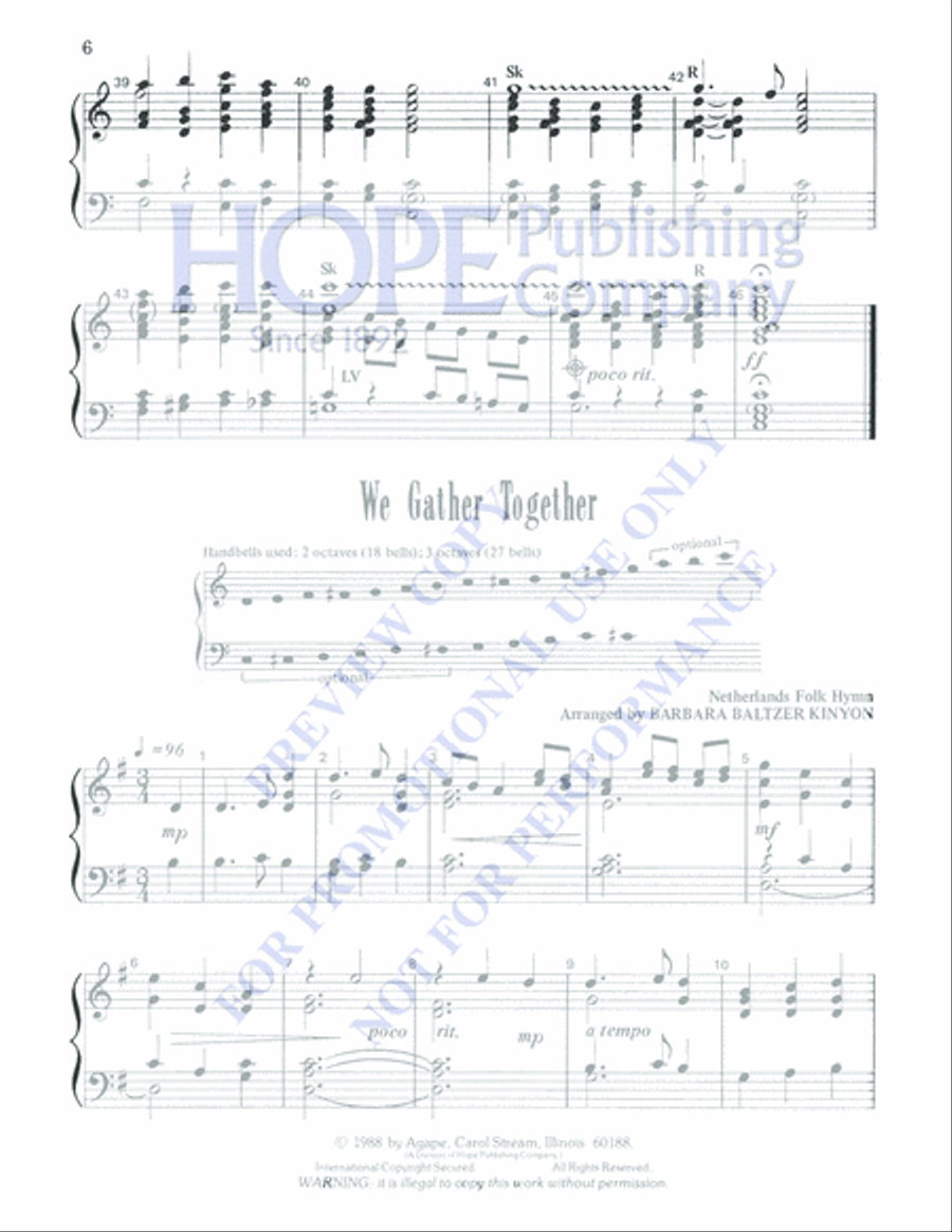 Thanksgiving Bells 3-Octaves scores gallery preview page 6