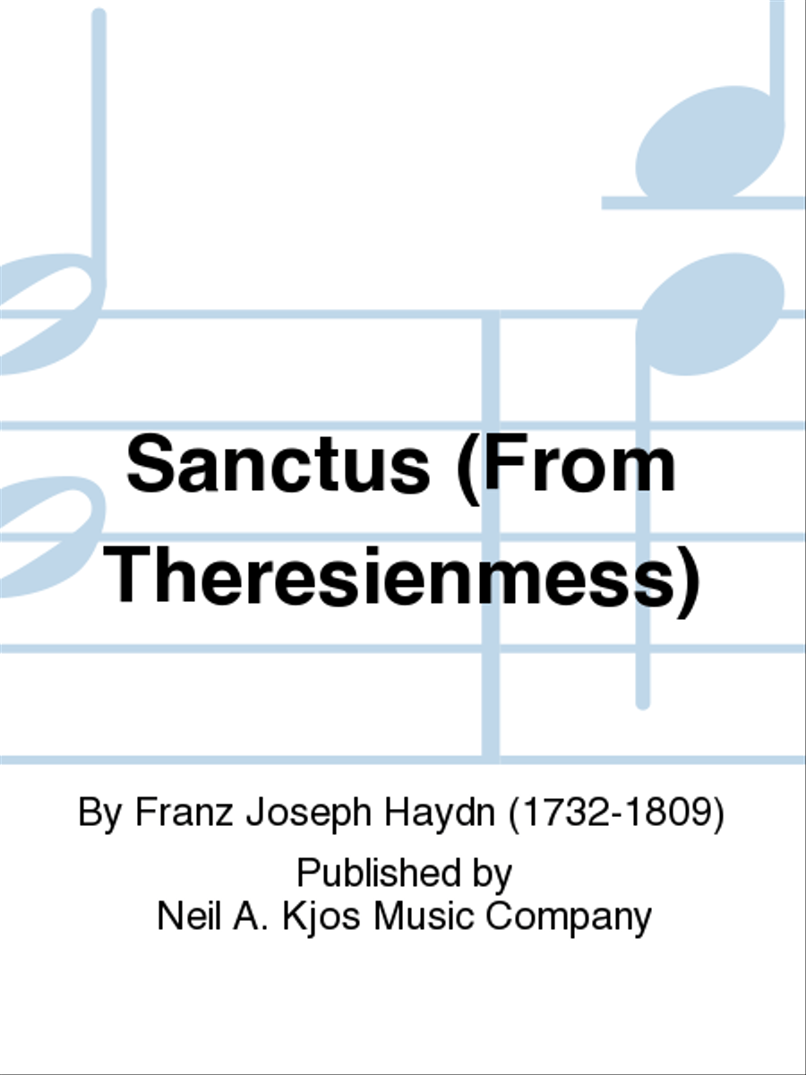 Sanctus (From Theresienmess) 3-Part scores gallery preview page 1